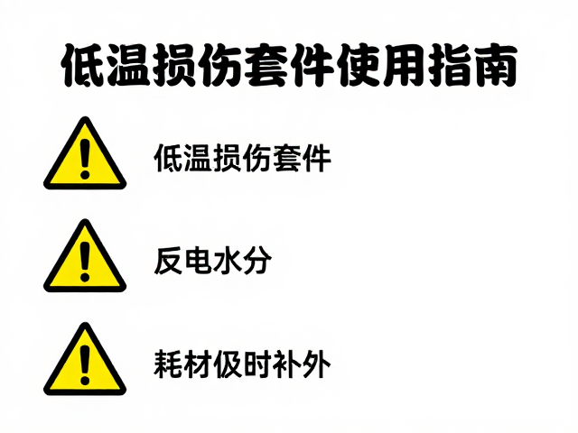 低温损伤套件使用指南,反光警示与耗材及时补充
