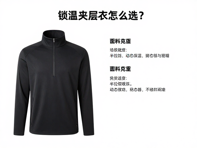 锁温夹层衣怎么选？半拉链套头，面料克重全解析