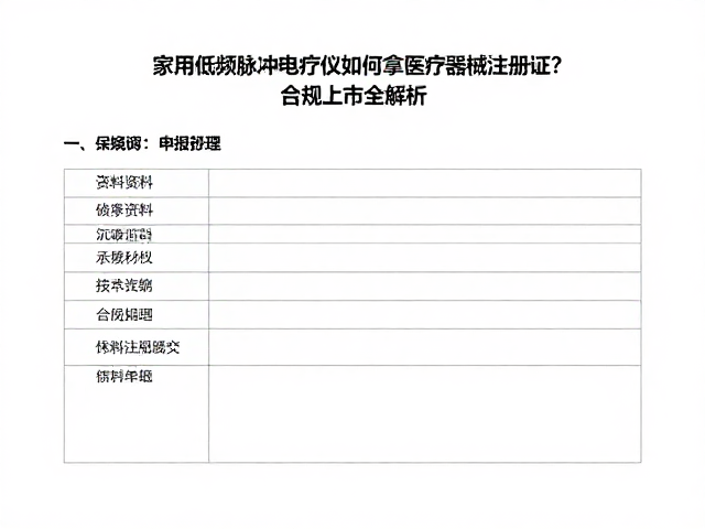 申报资料编制与提交
