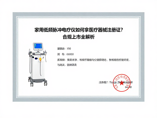 家用低频脉冲电疗仪如何拿医疗器械注册证？合规上市全解析