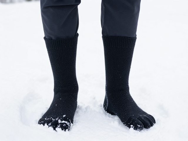 雪地徒步加长防寒袜怎么选?无缝脚趾工艺保暖不磨脚