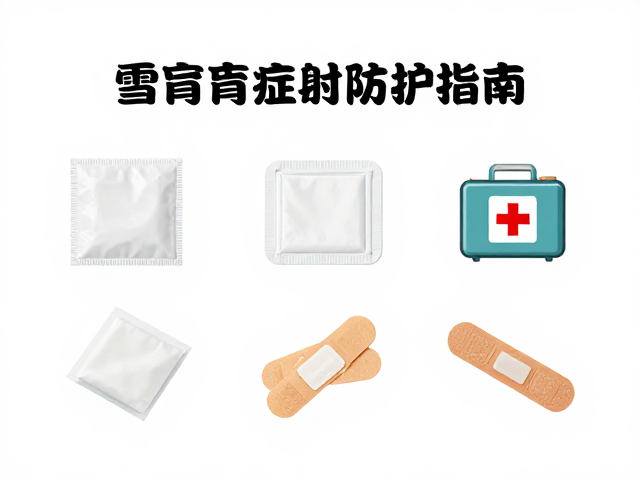雪盲症防护指南,创伤救护盒中无菌敷料与创可贴的正确用法