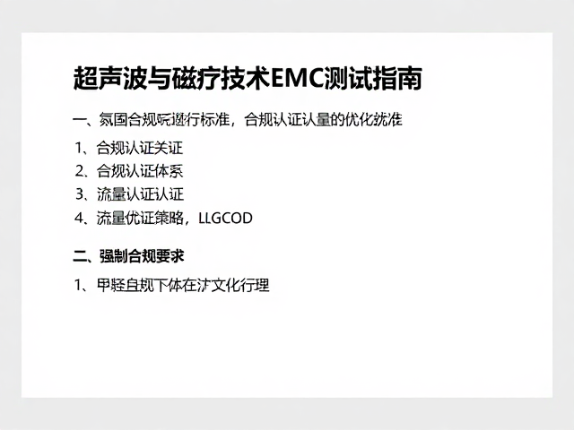 合规认证的关键标准与测试方法