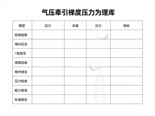 基于说明书的压力校准与参数设定