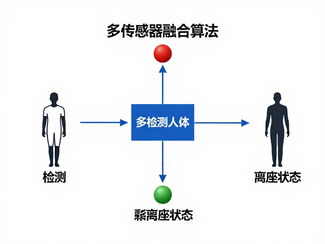 多传感器融合算法，精准检测人体身形与离座状态