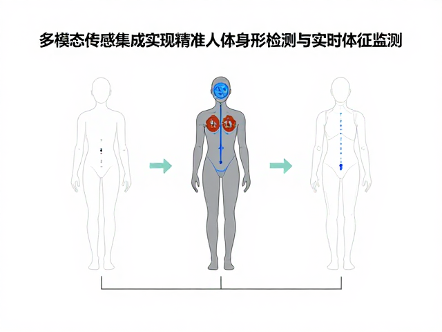 多模态传感集成实现精准人体身形检测与实时体征监测