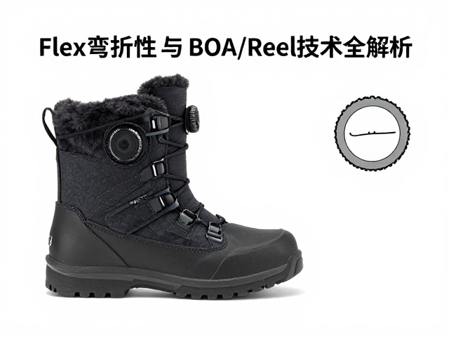 旋钮系带雪地鞋怎么选?Flex弯折性与BOA/Reel技术全解析