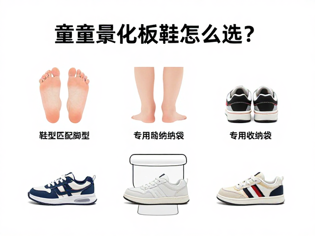 小童轻量化板鞋怎么选？鞋型匹配脚型，专用收纳袋保护指南