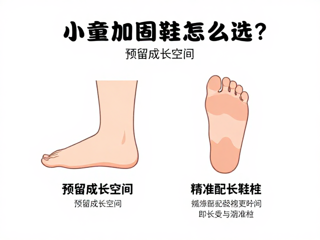 小童加固鞋怎么选？预留成长空间，精准匹配脚长与鞋楦