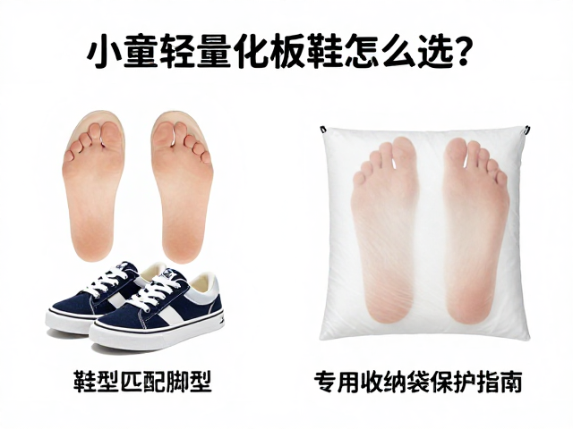 小童轻量化板鞋怎么选？鞋型匹配脚型，专用收纳袋保护指南