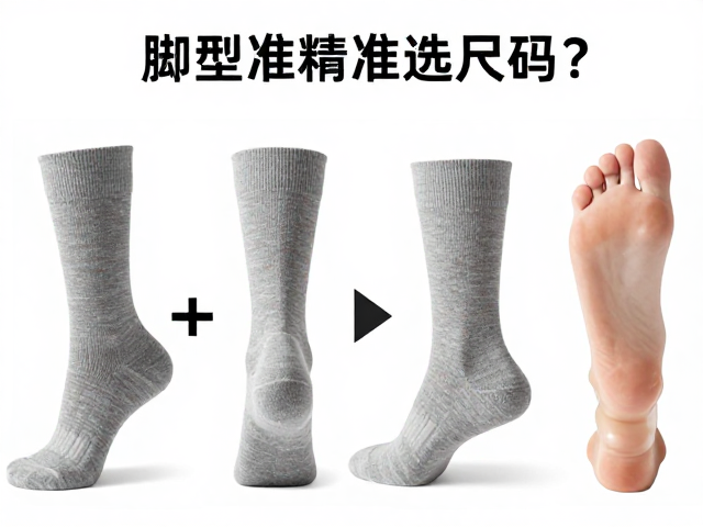 智能温控纤维减震保暖袜,如何根据脚型精准选尺码?