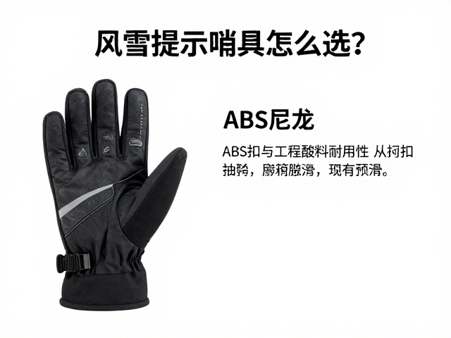 风雪提示哨具怎么选?ABS尼龙,手套指环扣,工程塑料耐用防滑