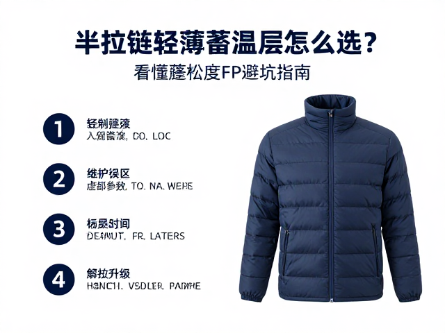 半拉链轻薄蓄温层怎么选?看懂蓬松度FP避坑指南
