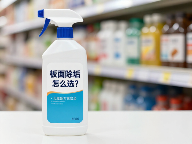 板面除垢液怎么选?无氯配方更安全,记得佩戴手套操作