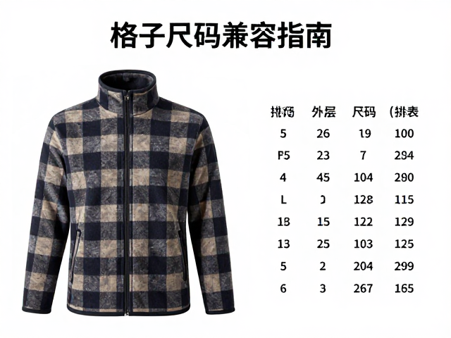 轻便蓄温衣怎么选?格子抓绒内搭与外层尺码兼容指南