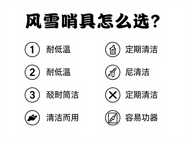 风雪提示哨具怎么选?耐低温,定期清洁排水指南