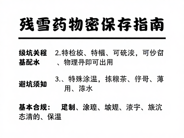 残雪溶解药剂密封保存指南,不可用于特殊涂层,避坑须知