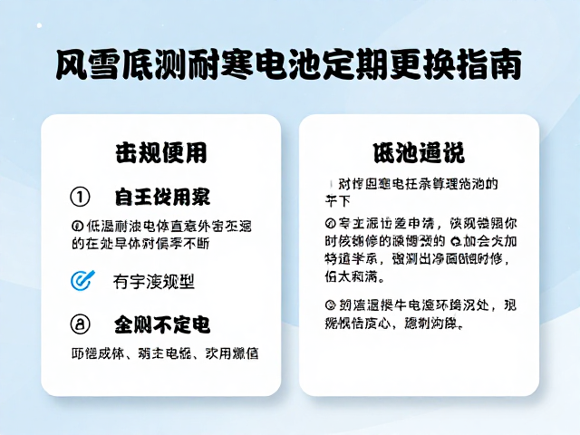 风雪可视提示器怎么选？低温耐寒电池定期更换指南