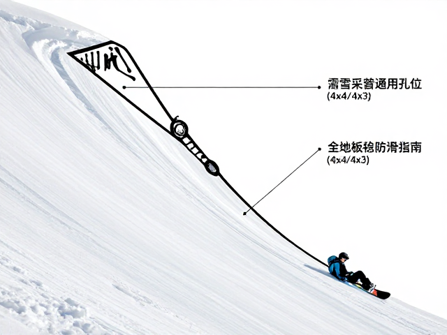 深雪滑行板通用孔位(4x4/4x3)适配陡坡悬崖,全地形稳定防滑指南