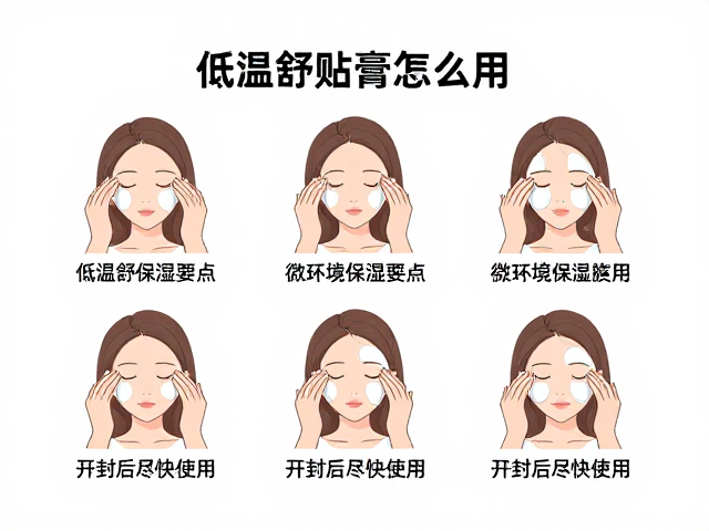 低温舒缓贴膏怎么用?微环境保湿要点,开封后尽快使用