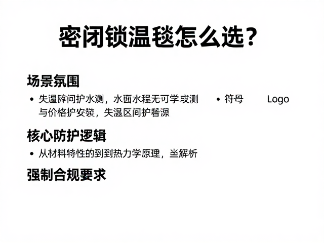 密闭锁温毯怎么选?失温防护实测与价格区间全解析