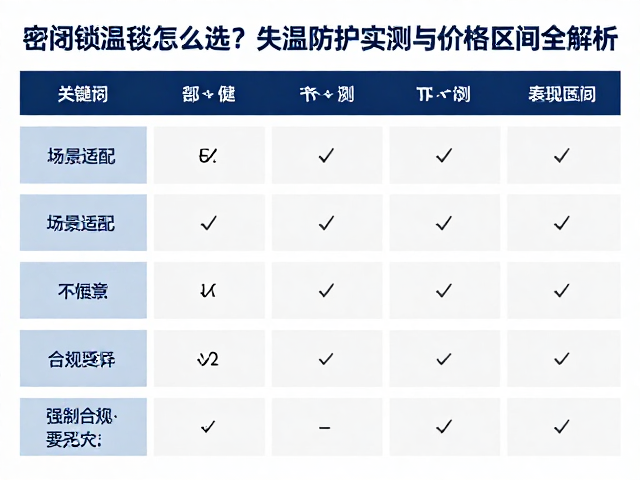 密闭锁温毯怎么选?失温防护实测与价格区间全解析