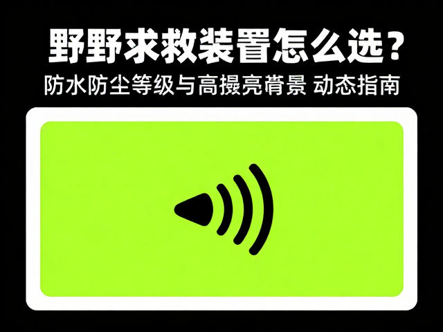 野外求救装置怎么选?防水防尘等级与高亮荧光粉关键指南