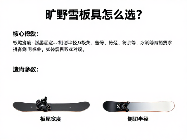 旷野雪板具怎么选？板尾宽度与侧切半径如何影响滑行？