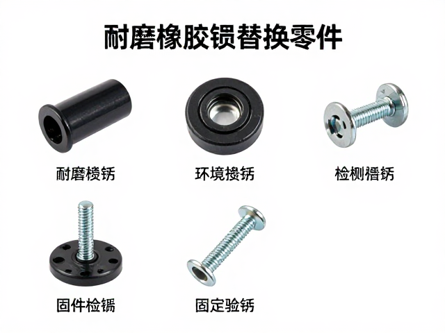 耐磨橡胶损耗替换零件与固定螺丝选型指南