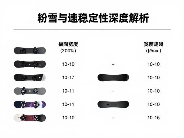 粉雪专用板怎么选?板头宽度与高速稳定性深度解析