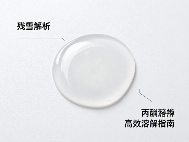 残雪溶解药剂凝胶态解析,丙酮溶剂作用机制与高效溶解指南