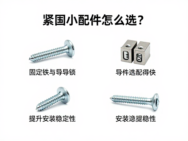 紧固小配件怎么选?固定螺丝与导向块搭配指南,提升安装稳定性