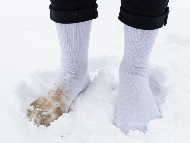 雪地鞋外壳污渍难除?注意袜子厚度影响
