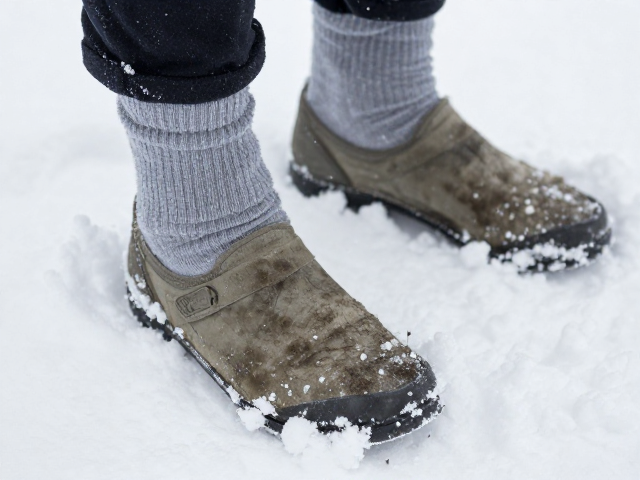 雪地鞋外壳污渍难除?注意袜子厚度影响