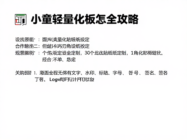 小童轻量化板怎么选？个性化贴纸定制，刃角设定全攻略
