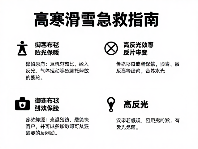 高寒滑雪急救指南,御寒布毯保暖与高反光效率安全要点