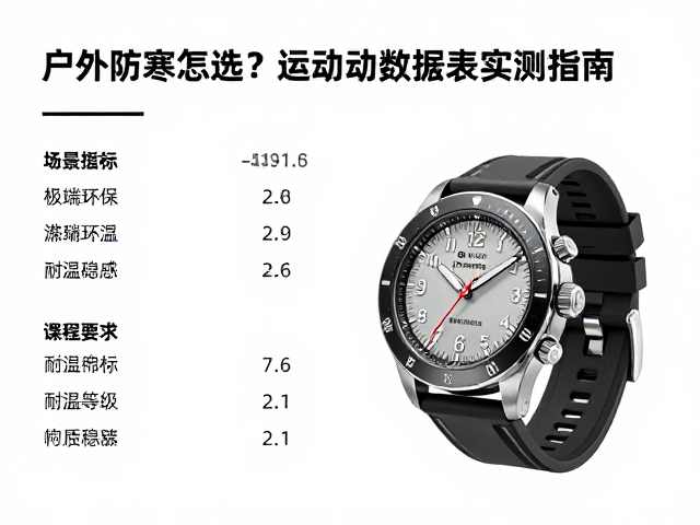 户外防寒腕表怎么选?极端低温运动数据报表实测指南