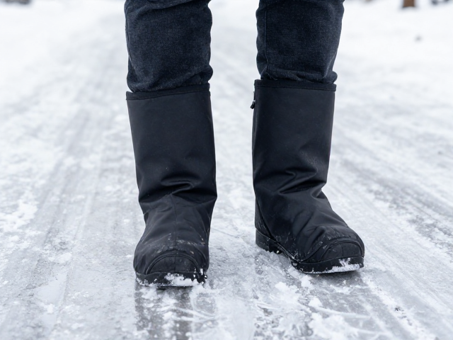 冬季通勤必备，日常防雪套搭配防滑内衬，稳固跟地不打滑