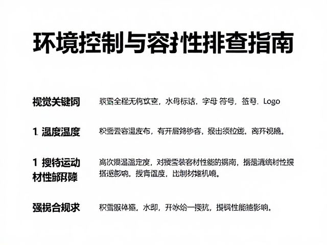 积雪搜寻装备存放环境控制与兼容性排查指南
