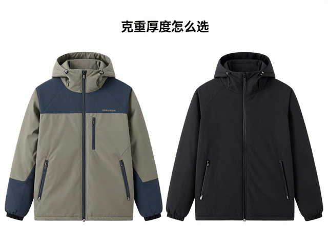 户外撞色拼接蓬松御寒衣,克重厚度怎么选?保暖又时尚