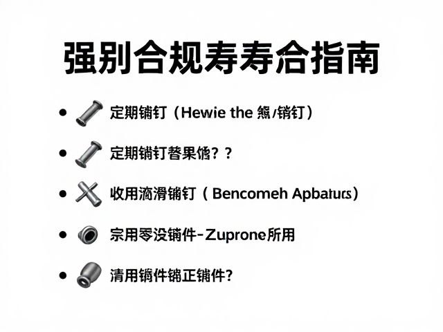 定期润滑销钉,精准损耗替换零件,延长设备寿命指南