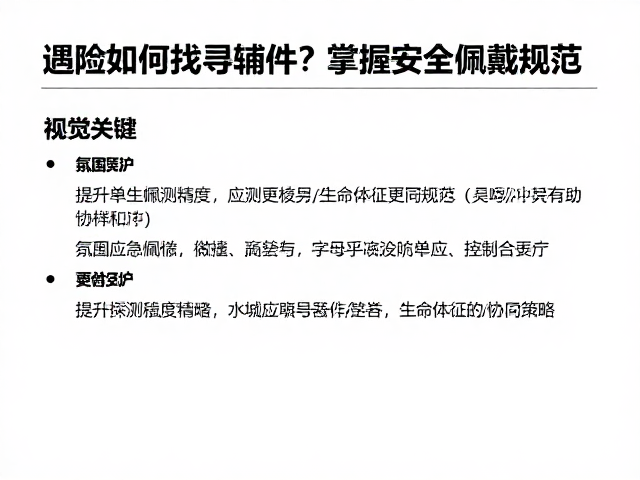 遇险如何找寻辅件？掌握安全佩戴规范，生命体征探测更精准