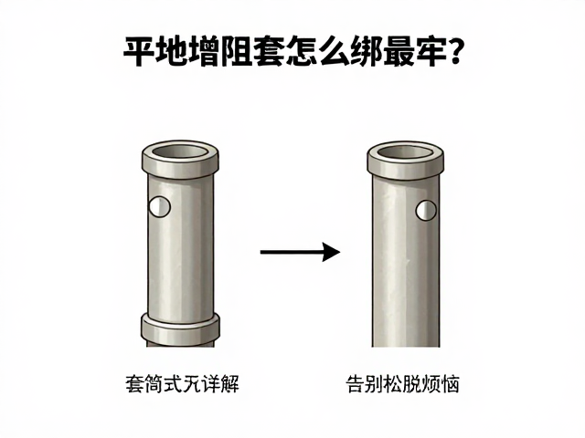 平地增阻套怎么绑最牢？套筒式套入法详解，告别松脱烦恼