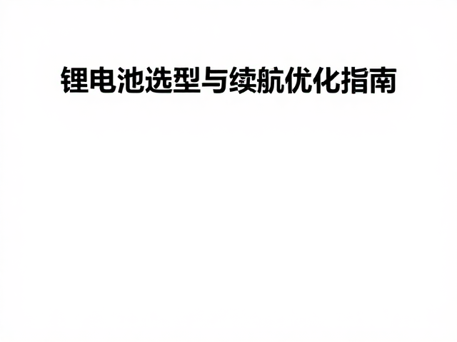 低温摄像仪器动作捕捉中锂电池选型与续航优化指南