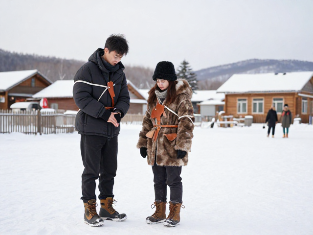 北方冰雪民俗村体验,动物皮革绑带穿搭指南