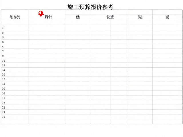 划线施工预算报价参考，定位钉与缓冲区设置详解