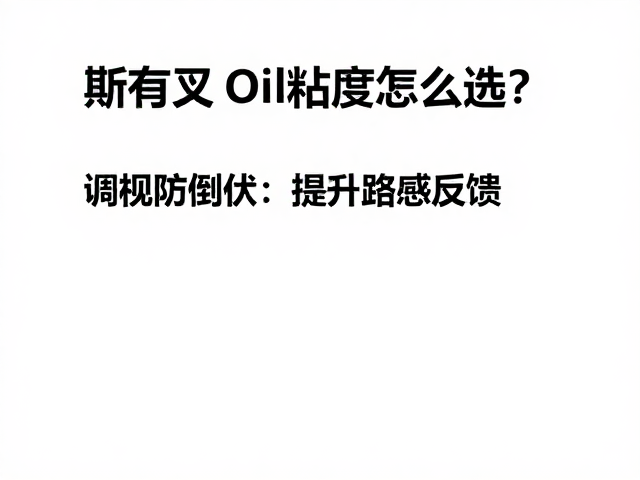 前叉油粘度怎么选？调校防倒伏，提升路感反馈