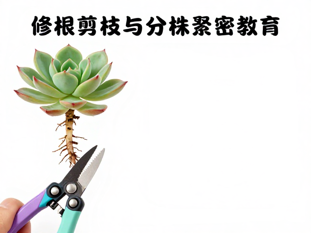 修根剪枝:去除病弱,促进生根