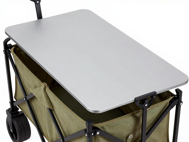 牛津布推车配套桌板，后备箱易放置，出行更省心