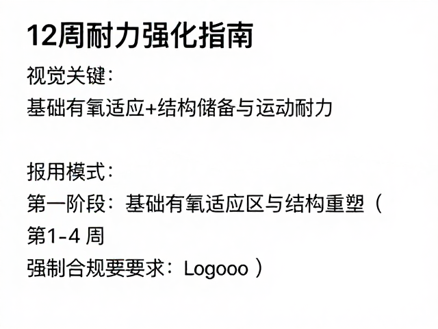 12周耐力强化指南,科学增强日常体能储备与运动耐力